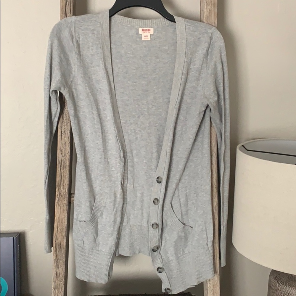 Mossimo Grey Button Cardigan